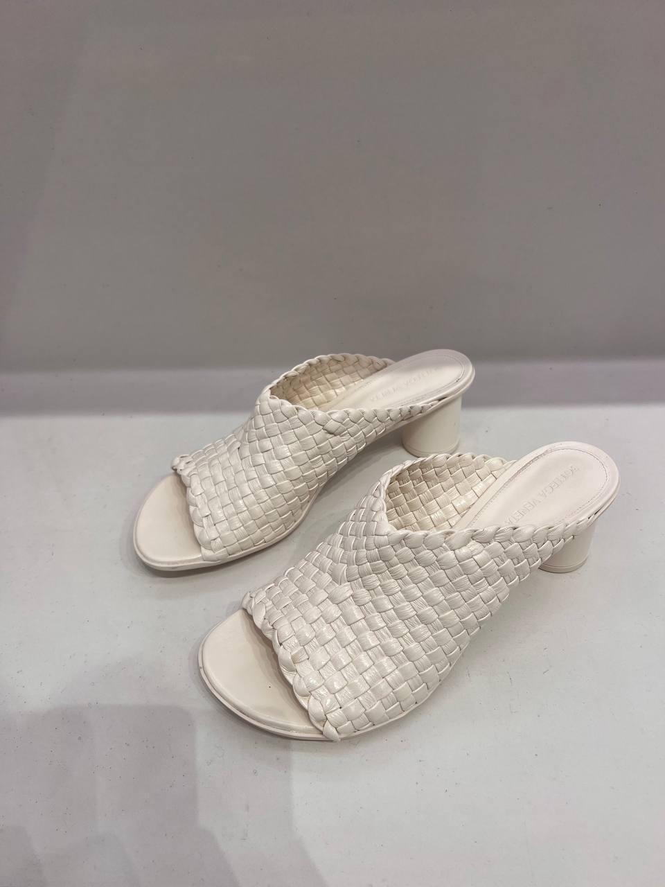 Lido Intrecciato Leather Mules
