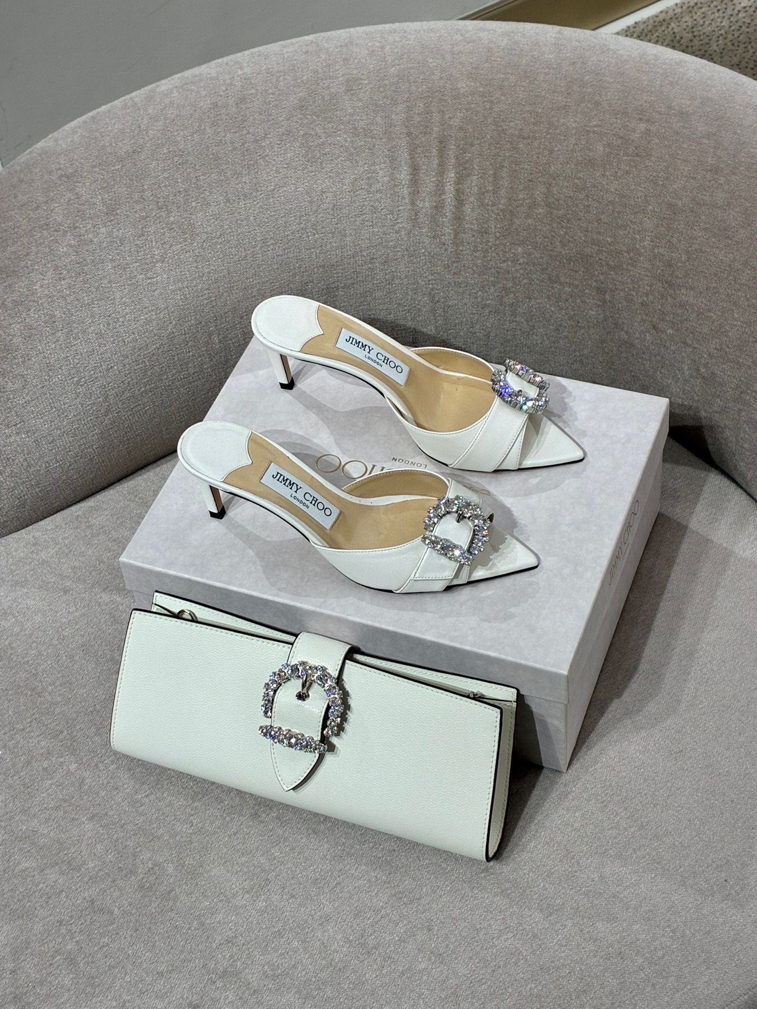 Bing 65 Mules and Matching Clutch