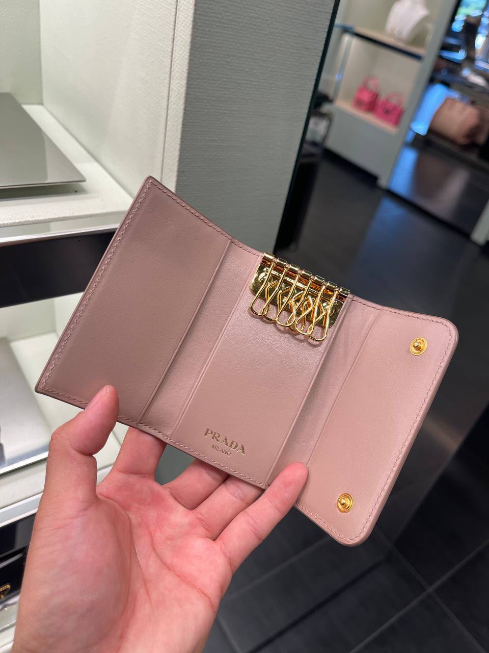 Saffiano Leather Key Case