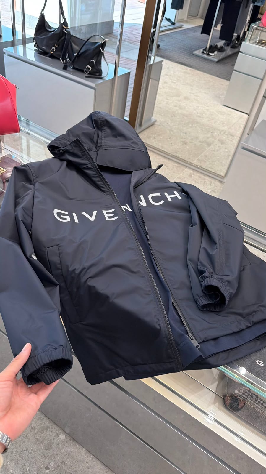 Logo-Print Hooded Jacket