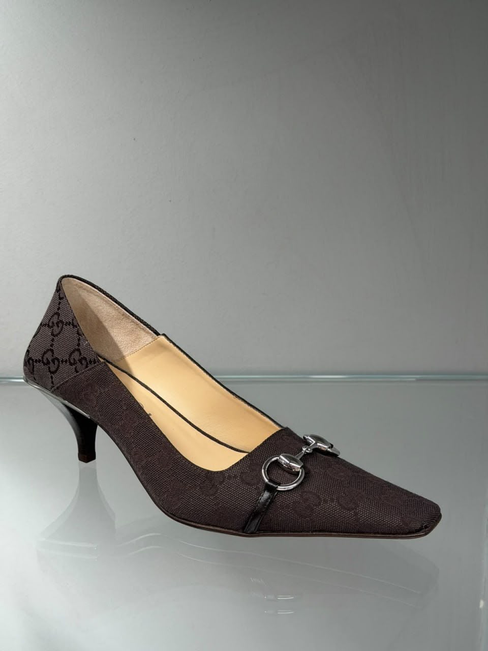 Horsebit Kitten Heel Pumps