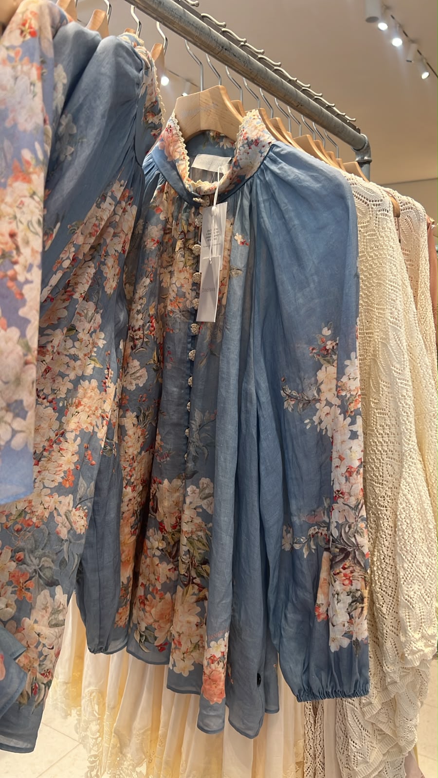 Floral Print Button-Down Blouse