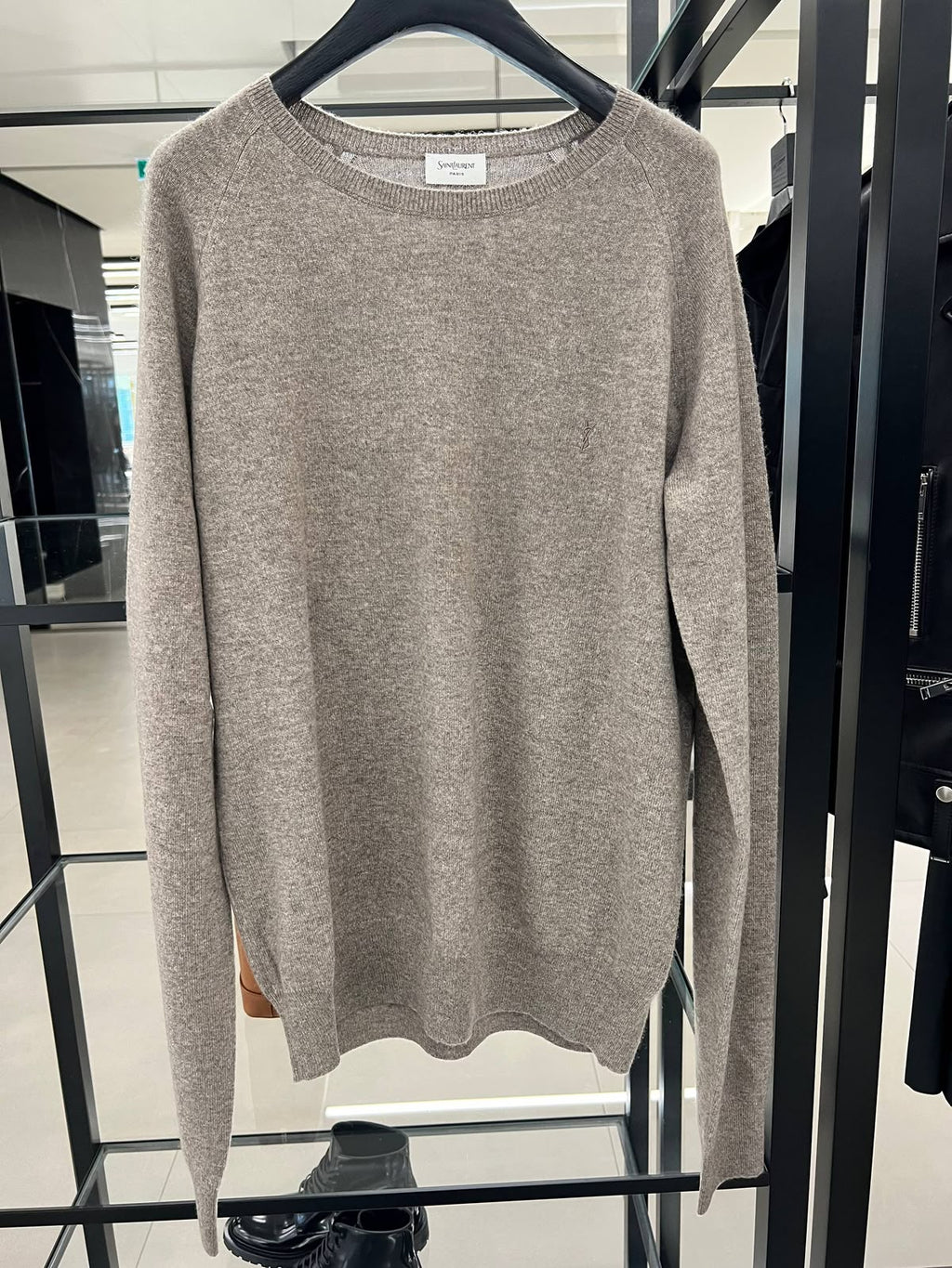 Embroidered Logo Knit Sweater